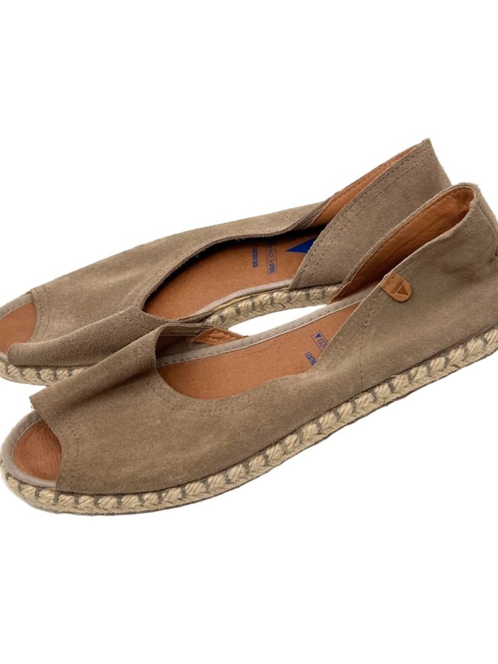 Verbenas Suede Leather Flat Shoes - Picture 2 of 5